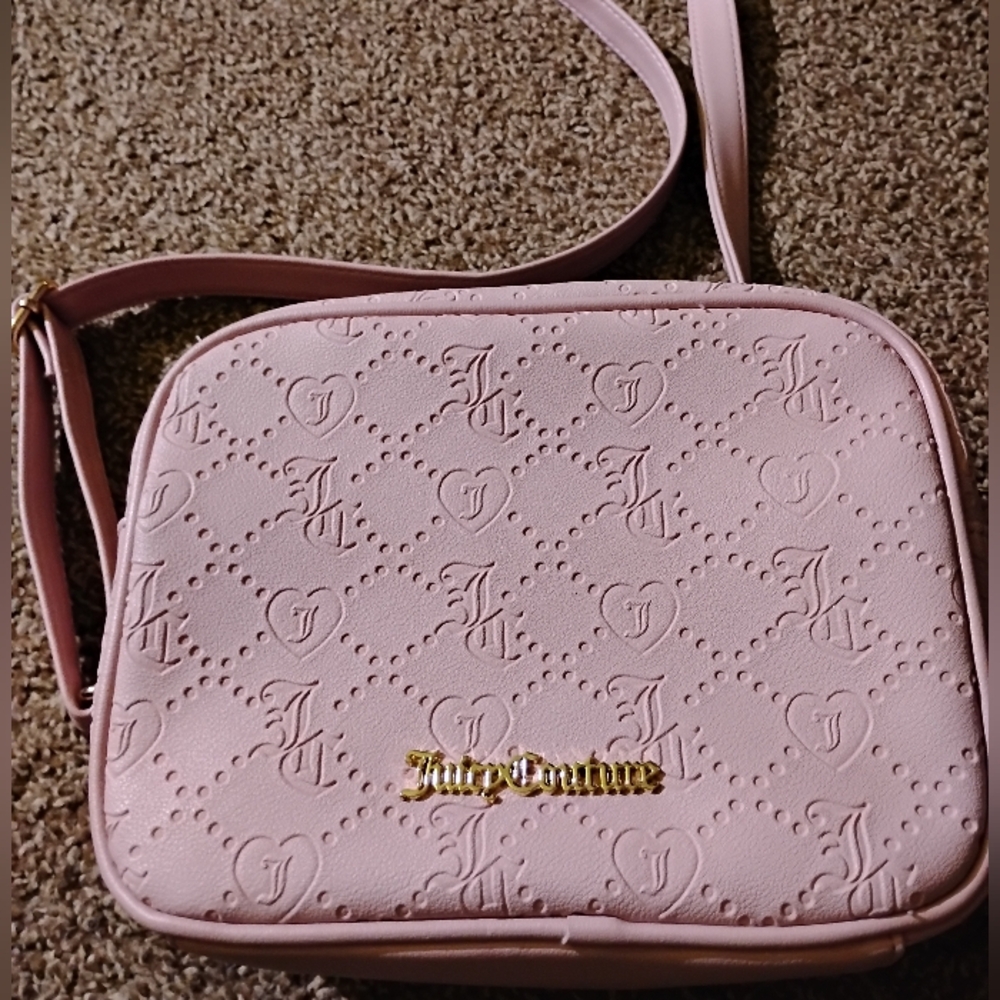 Pink JUICY COUTURE GP PinkDiamond purse Crossbody Strap Preowned Great Condition